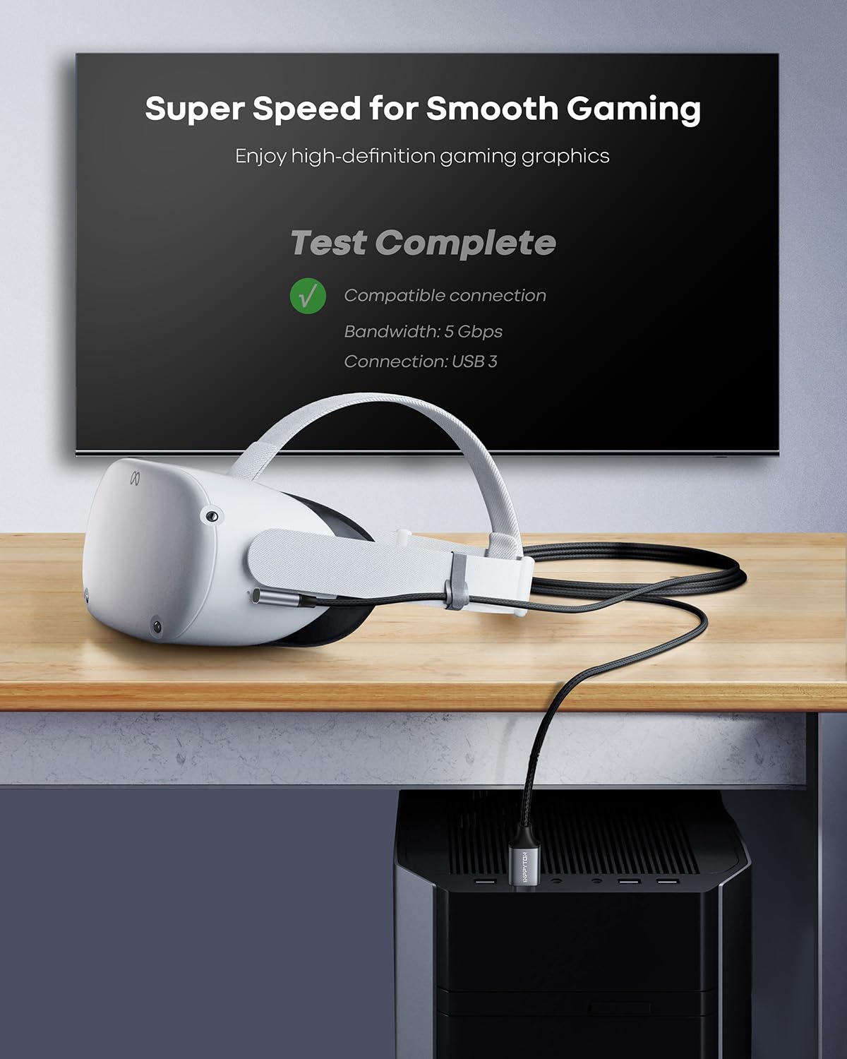 VR Streaming Link Cable Compatible for Oculus Quest 