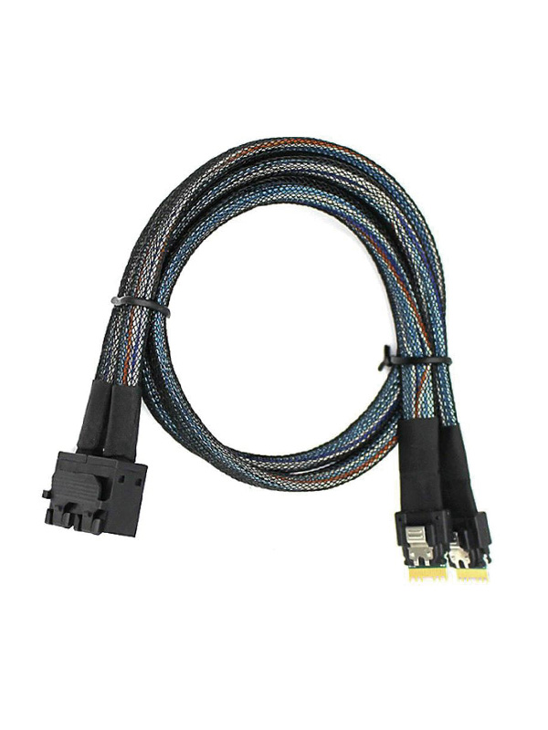 Internal HD Mini SAS SFF-8643 8i 72P to 2x SlimSAS SFF-8654 4i 38P Cable 