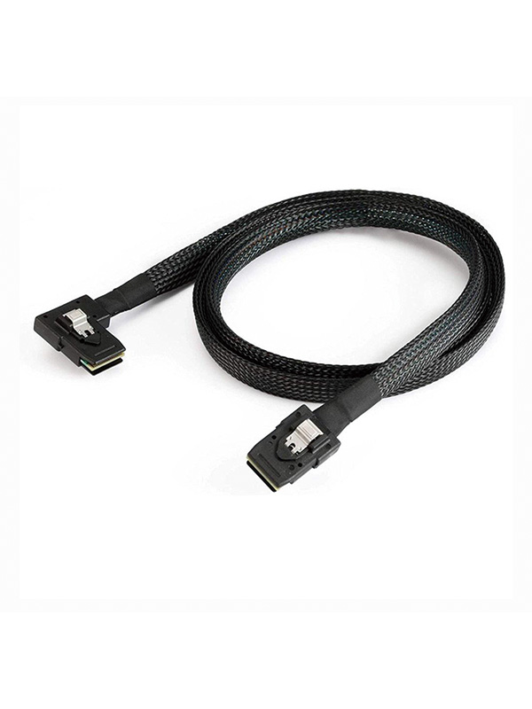 Mini SAS SFF-8643 to Mini SAS 36Pin SFF-8087 Left Angle Cable