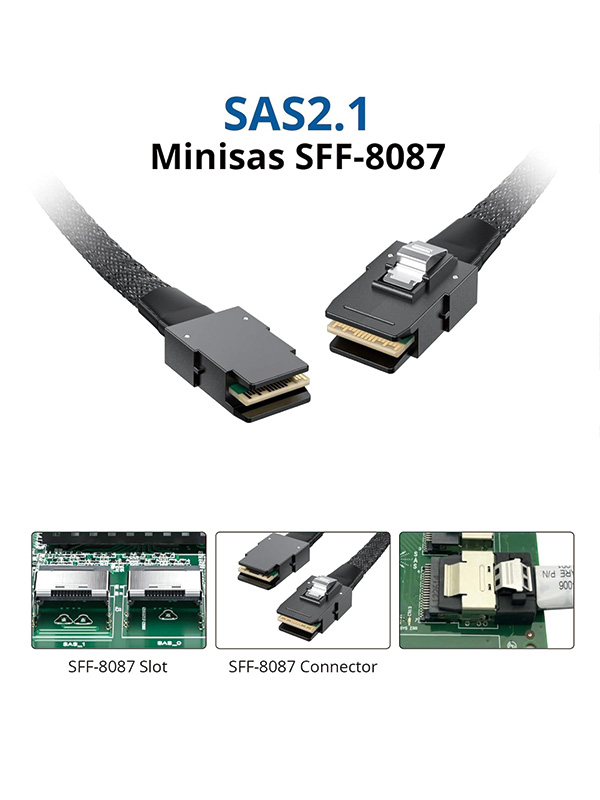 SAS SFF-8087 to SFF-8087 Cable