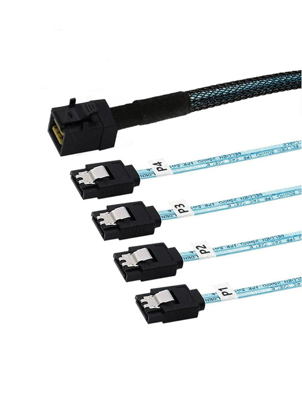 SFF8643 Mini-SAS to SATA Forward Breakout Cable 