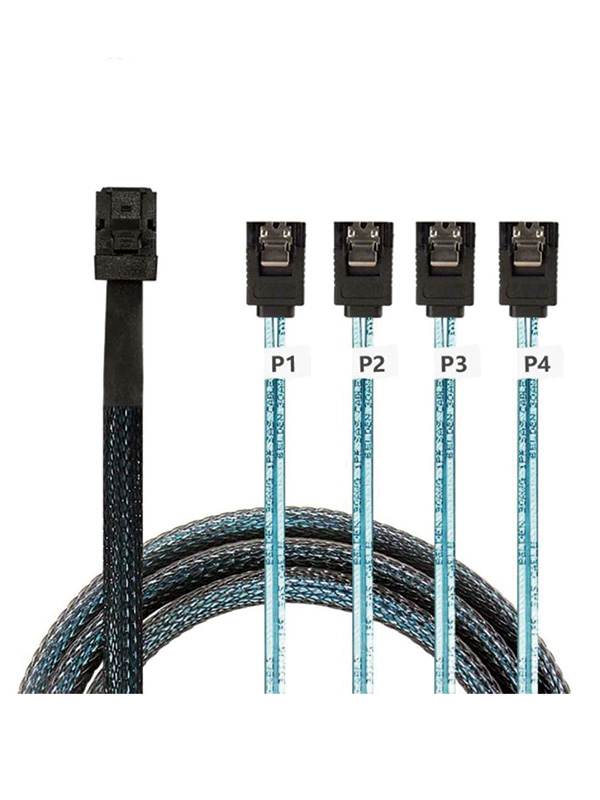 SFF8643 Mini-SAS to SATA Forward Breakout Cable 