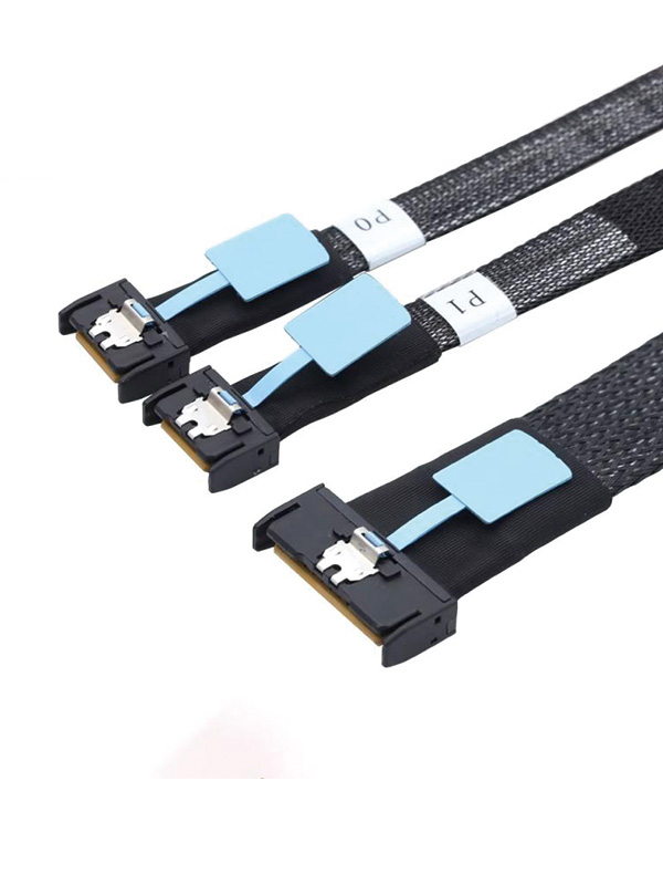 PCI-E 5.0 MCIO STR PCI-E Cool Edge IO 8i 74Pin Male to MCIO 38Pin Male High Speed Extender Data Cable_复制 