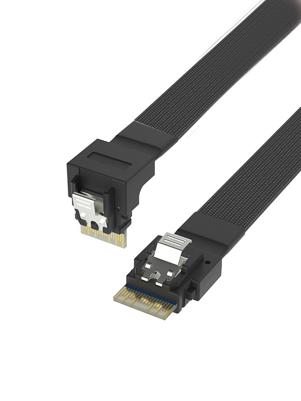 24G Internal SlimSAS SFF-8654 4i to SFF-8654 4i SAS 4.0 Cable