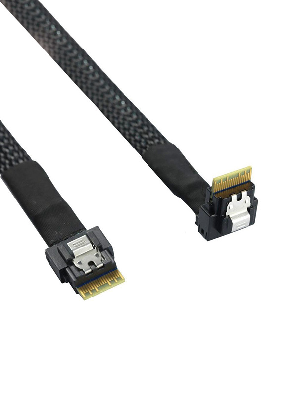 24G Internal SlimSAS SFF-8654 4i to SFF-8654 4i SAS 4.0 Cable
