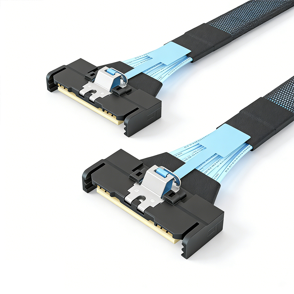 PCIe Gen5 MCIO x8 to MCIO x8 Cable 