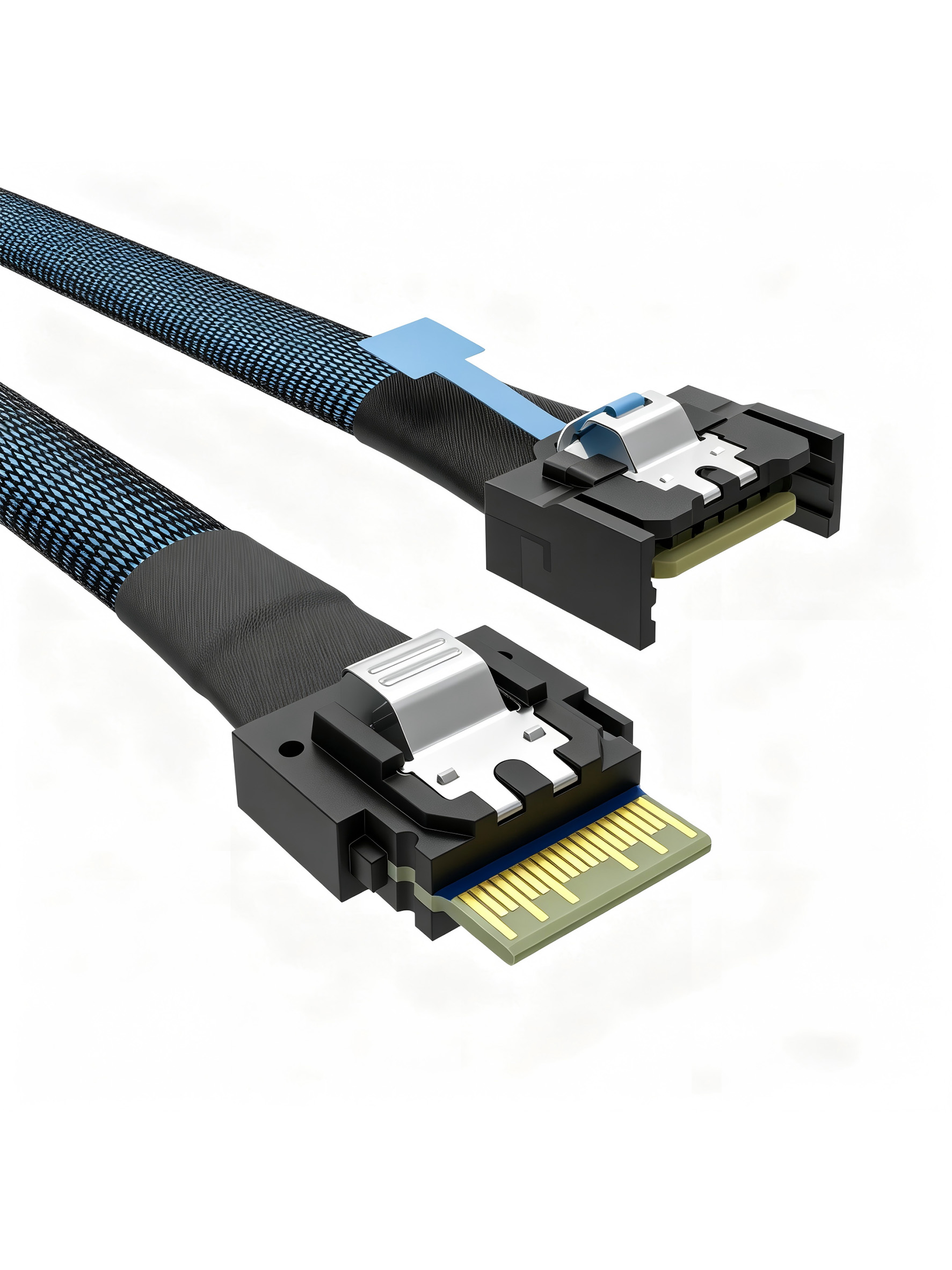 MCIO PCI-E 4i 38Pin Male to SFF-8654 Slimline 4X Cable 