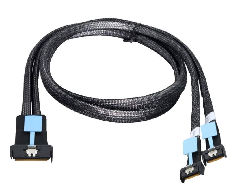 PCIe 5.0 MCIO 8X TO 2MCIO 4X Cable 
