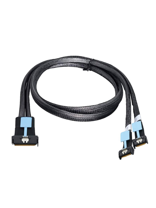 PCIe Gen5.0 MCIO 8X TO 2x MCIO 4X Cable 