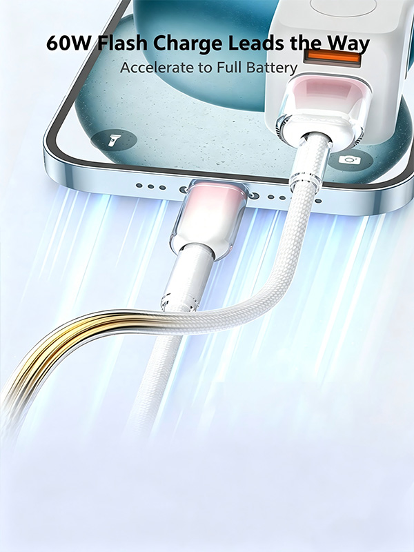 Crystal-Clear Series Type-C to Type-C Data Cable 