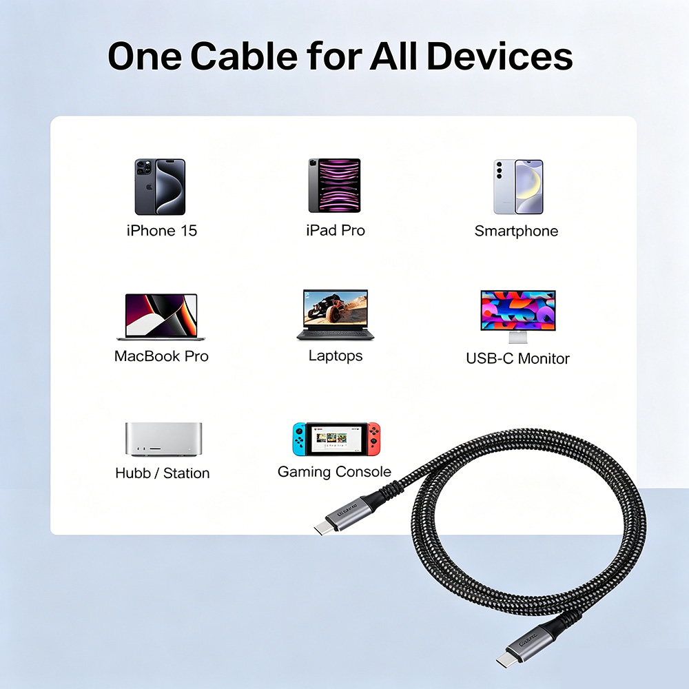 40Gbps USB4 TYPE-C Cable 240W 8K 60Hz  
