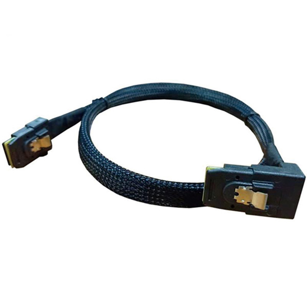 MiniSAS SFF-8087 Right Bend To SFF-8087 Cable