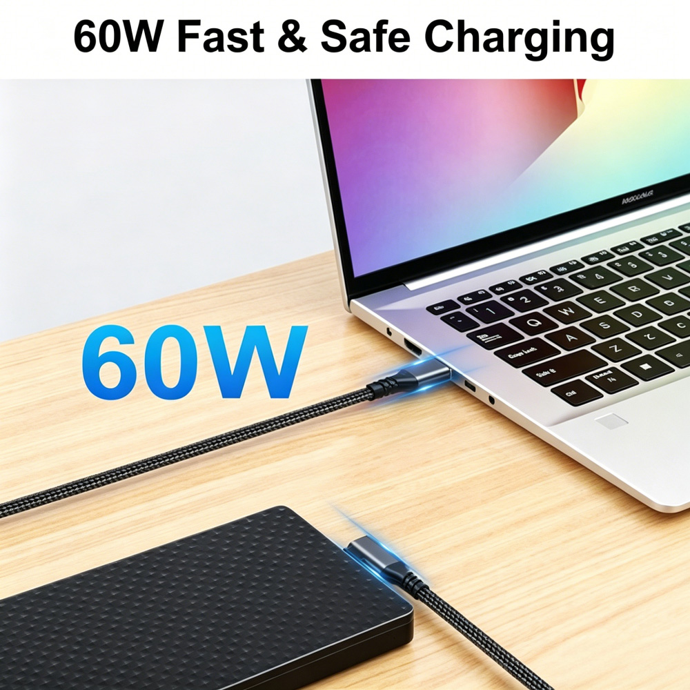 90 Degree 10Gbps USB 3.1 Gen 2 Cable 