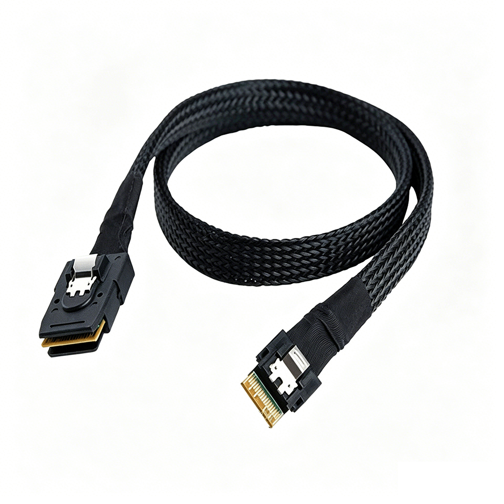 MiniSAS SFF-8087 to SlimSAS SFF-8654 4i Cable 