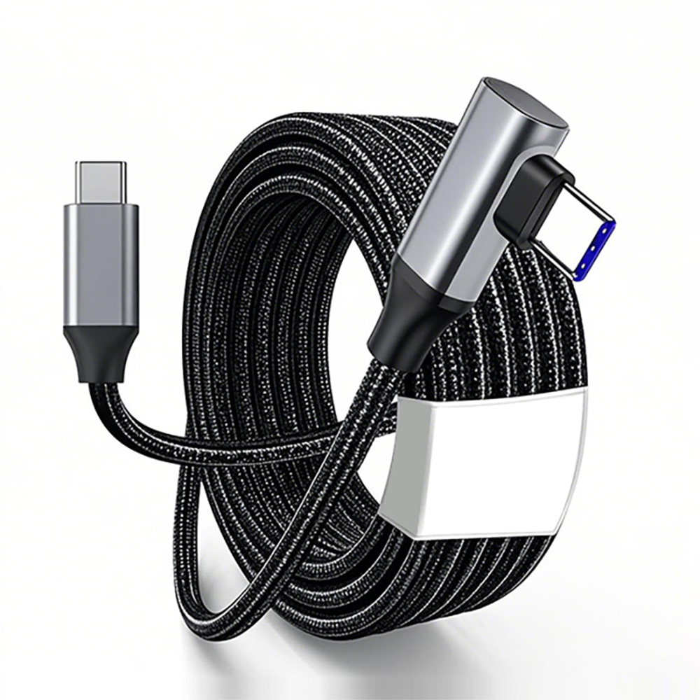 90-Degree 5Gbps USB 3.2 Gen2 Type-C VR Link Cable 