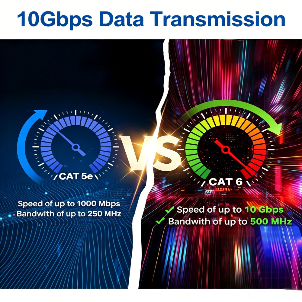 10Gbps Cat 6 Ethernet Cable Outdoor&Indoor 