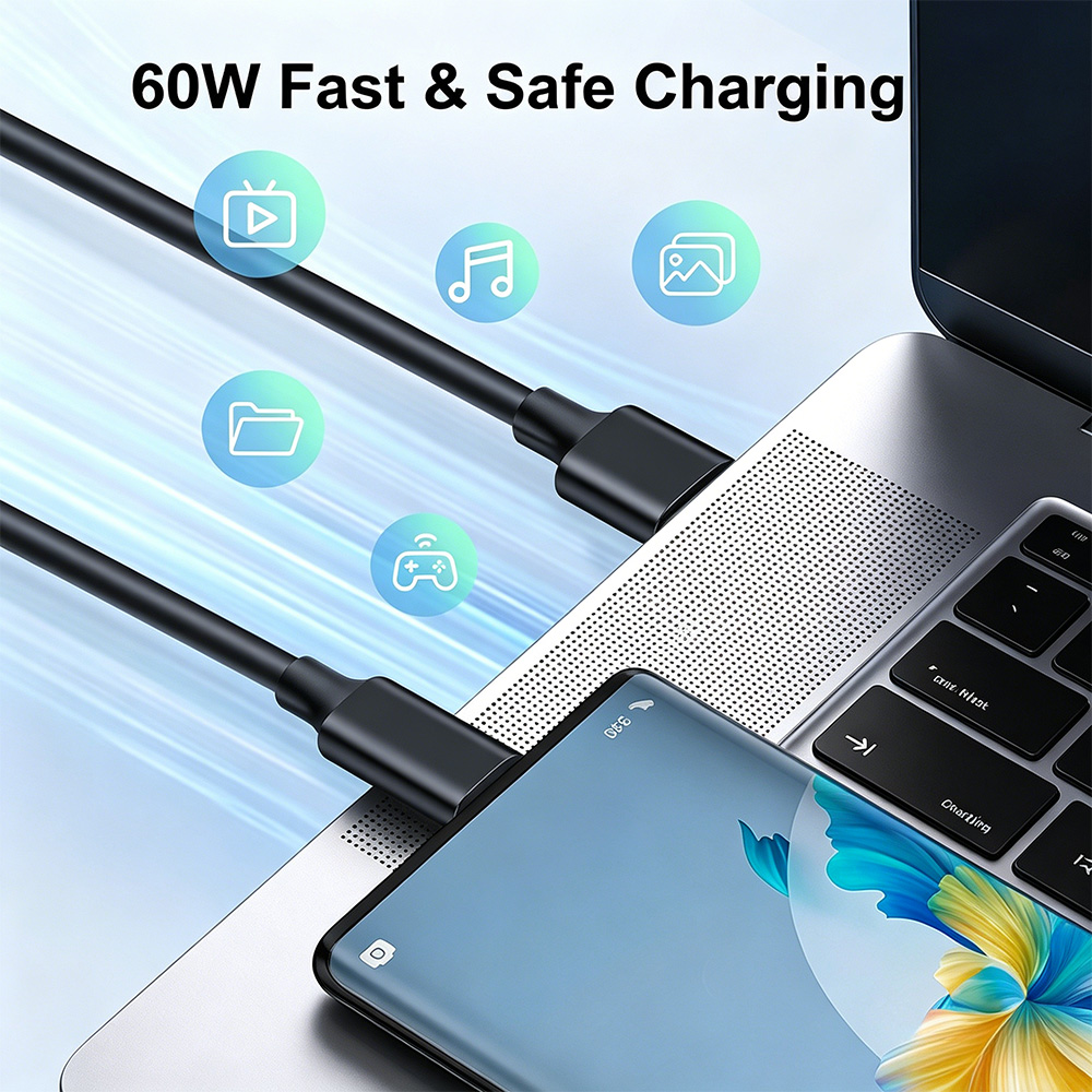 10Gbps Data Transfer USB C 3.1 Gen 2 Cable 
