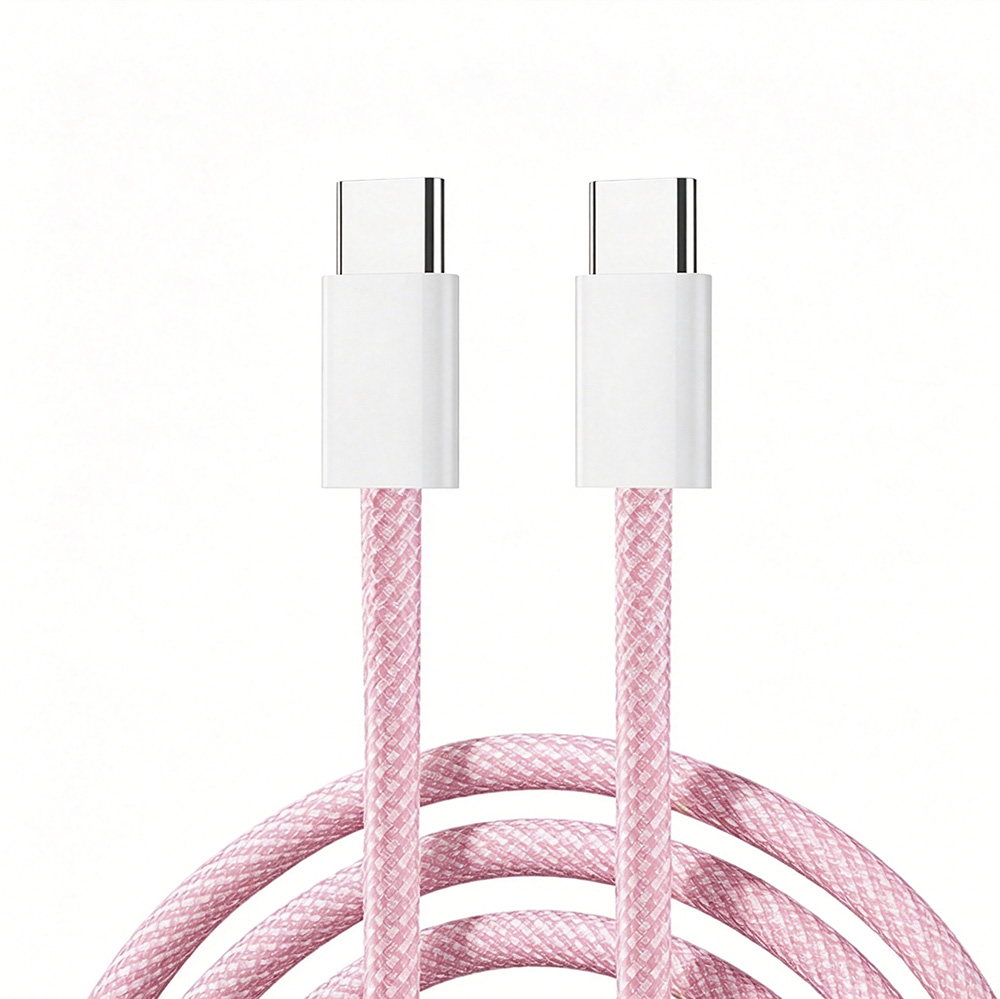 60W Nylon Braided  Type C to Type C Cable