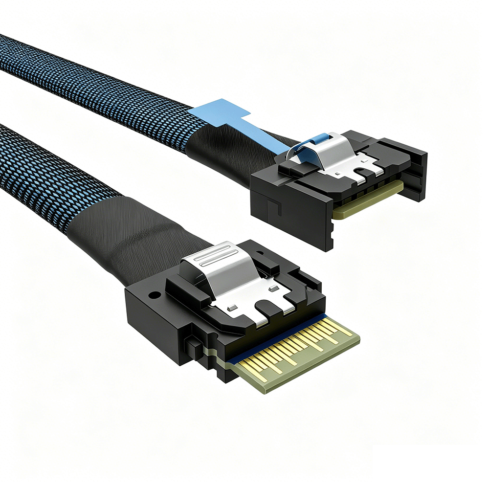 MCIO PCIE 4i 38 Pin to SFF-8654 Slimline 4X Cable 
