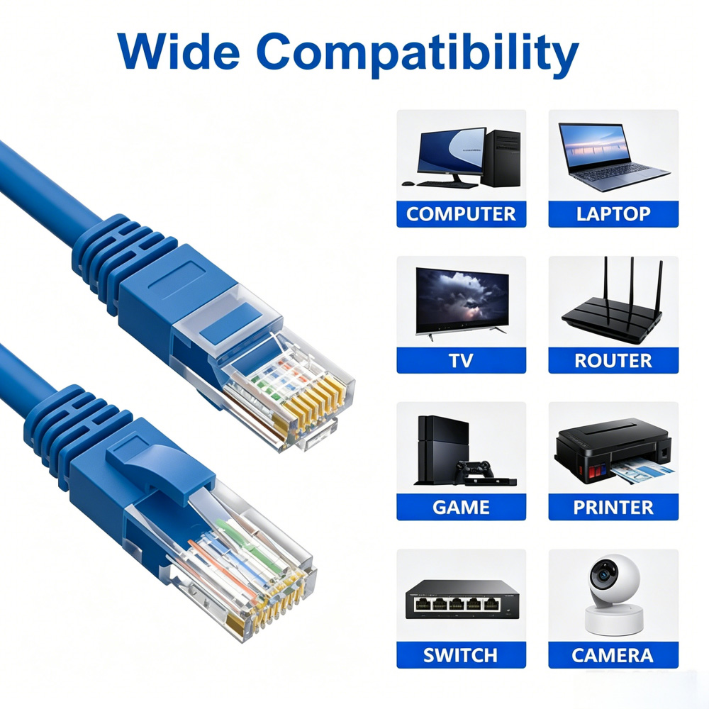 10Gbps Cat 6 Ethernet Cable Outdoor&Indoor 