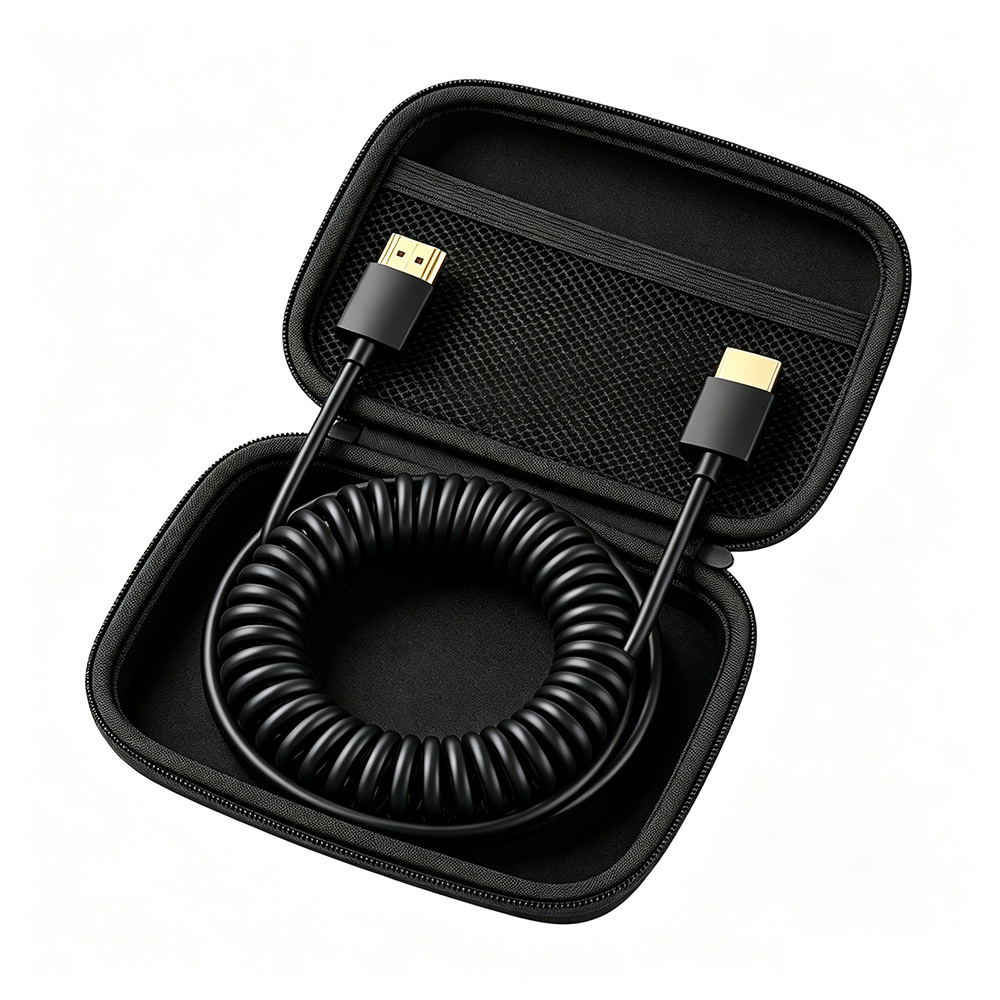 8K 60Hz HDMI 2.1 ultra-thin soft short spring Cable 