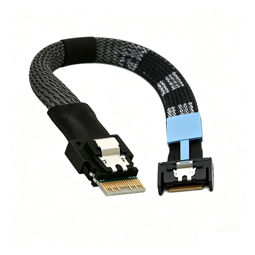 MCIO PCIE 4i 38 Pin to SFF-8654 Slimline 4X Cable 