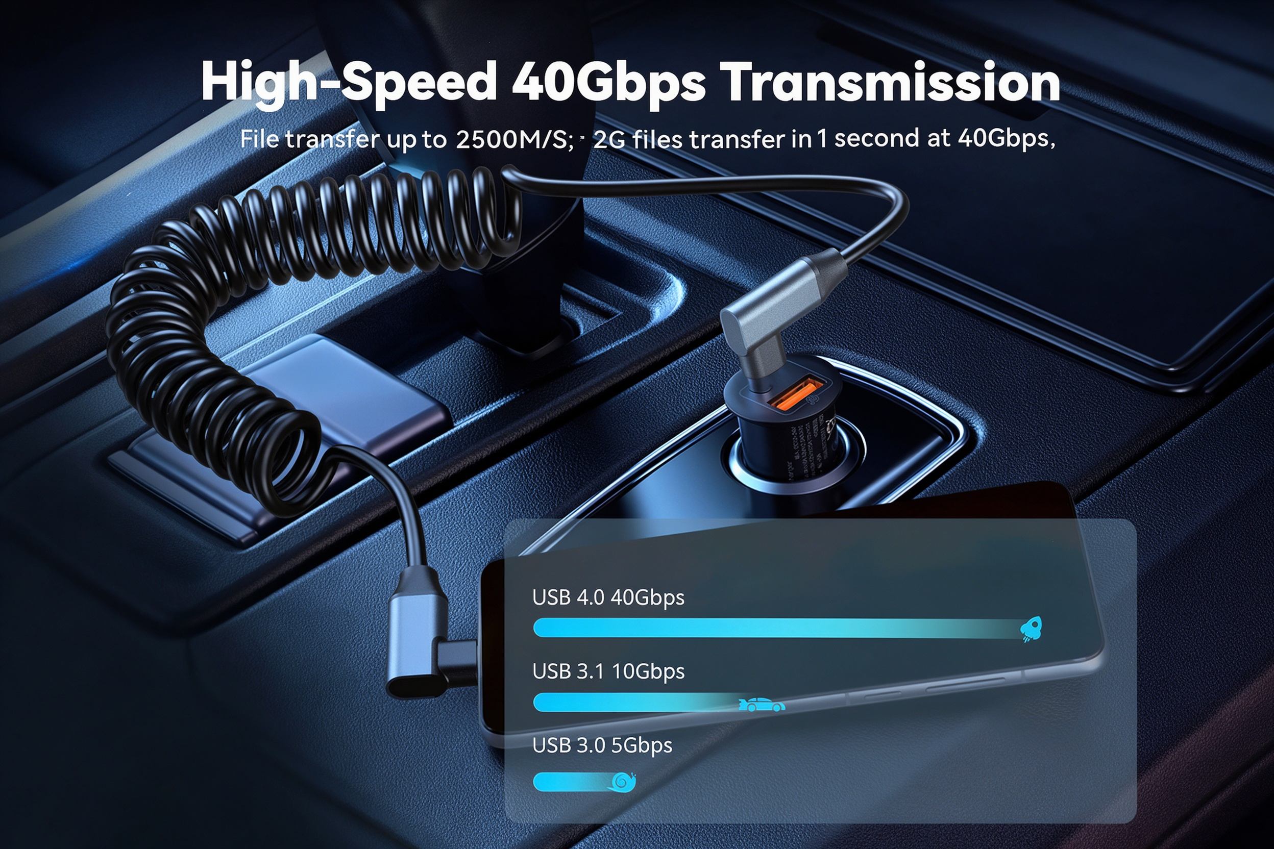 40Gbps Data Transfer&240W Fast