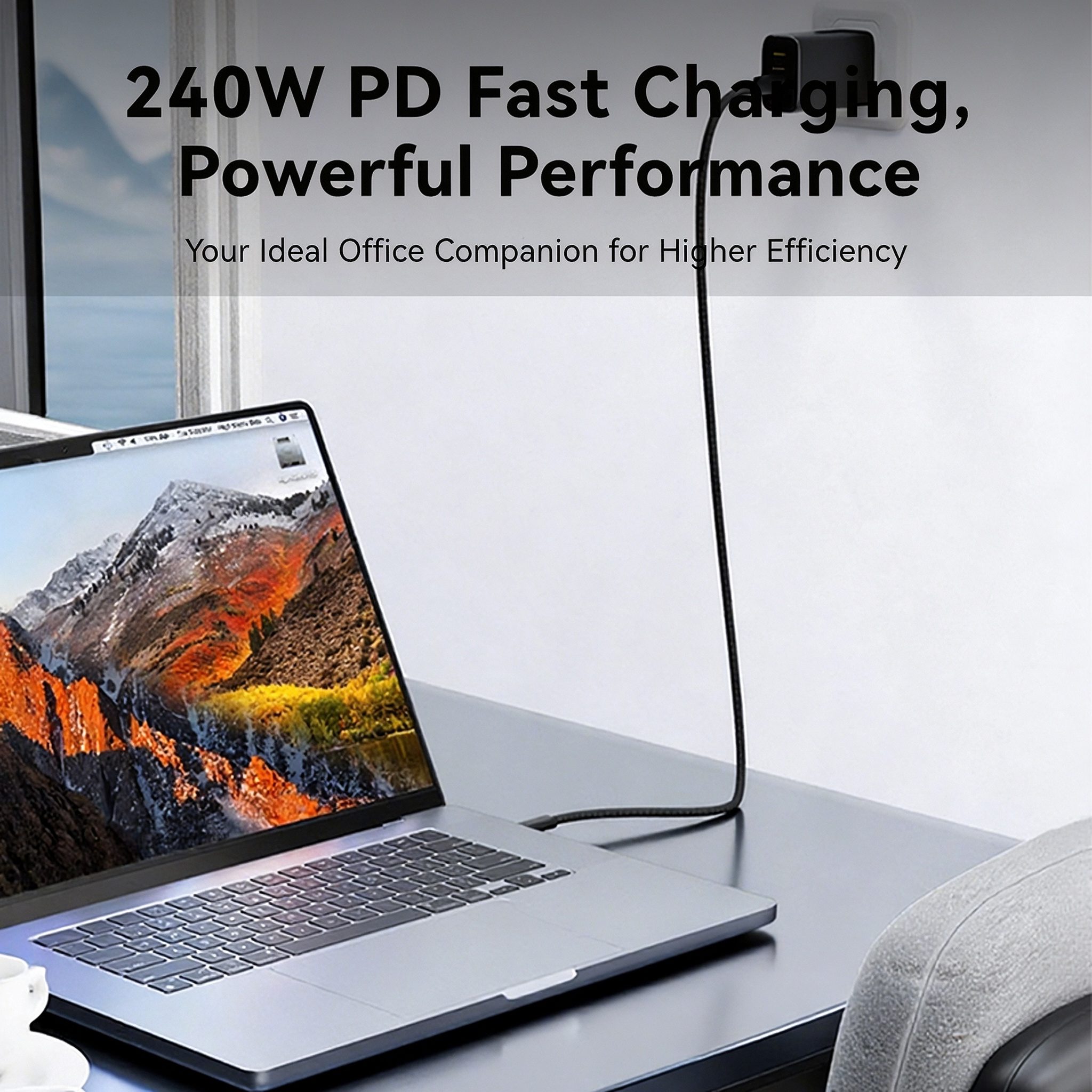 40Gbps USB4 Braided TYPE-C Cable 240W 