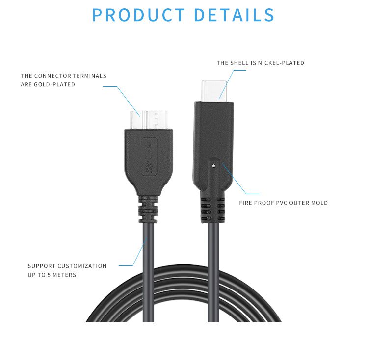 Usb 3.1 Type C To  Micro  Cable