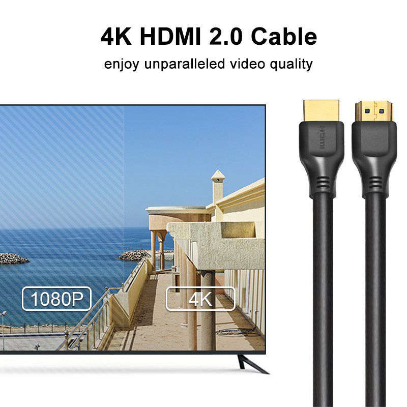 Male To Male 2.1 Nylon Braid 8K 3D 48Gbs TV Video HDMI Cable 