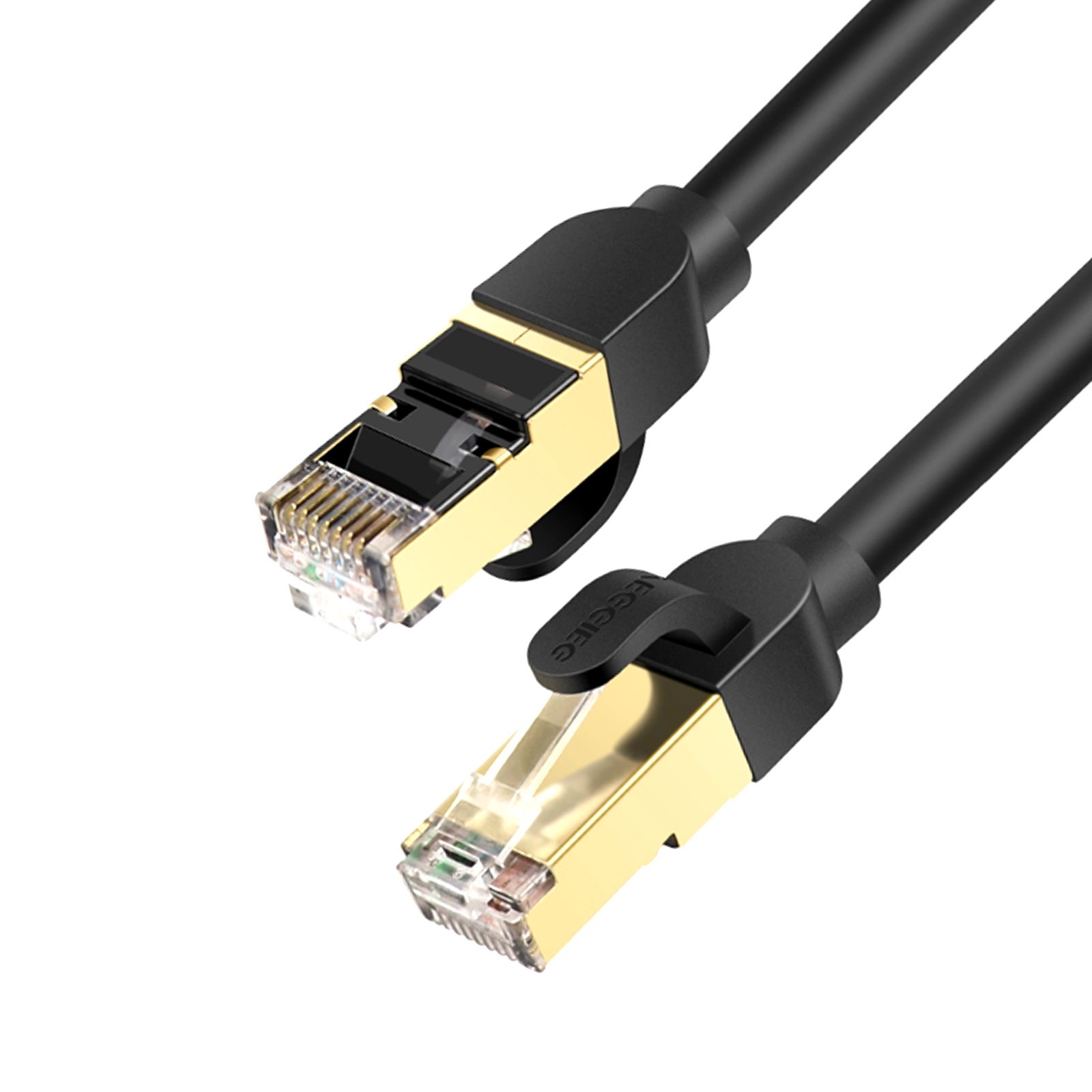 Cat 8 Shielded High Speed Ethernet Cable 40Gbps with Gold