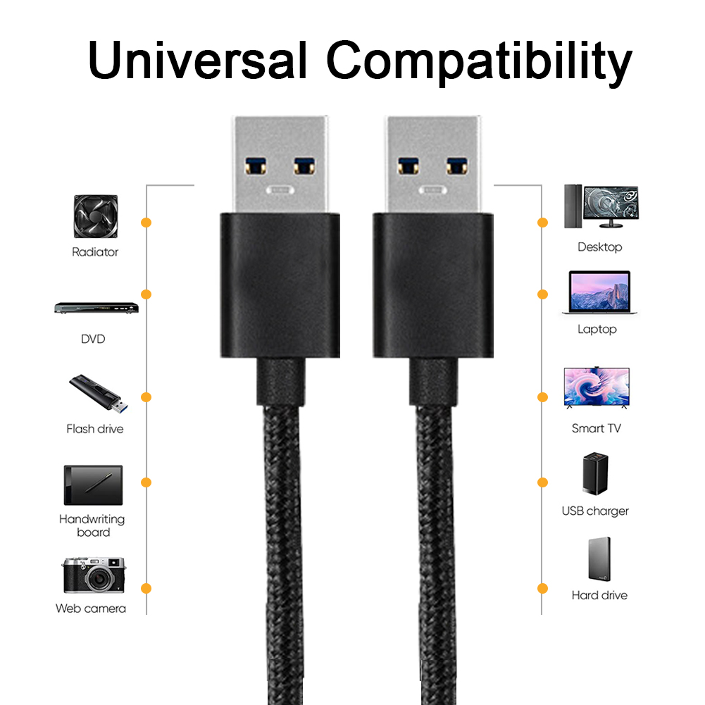 1M 2M Usb 2.0 3.0 Extension Cable 5Gbps