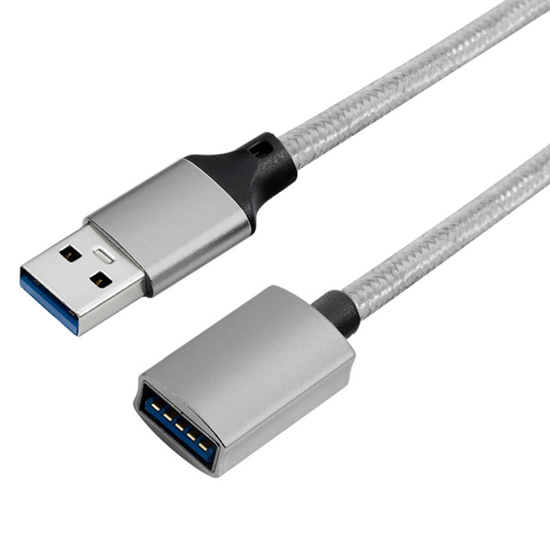  USB A Male To  USB A Female Extender Braided Cord