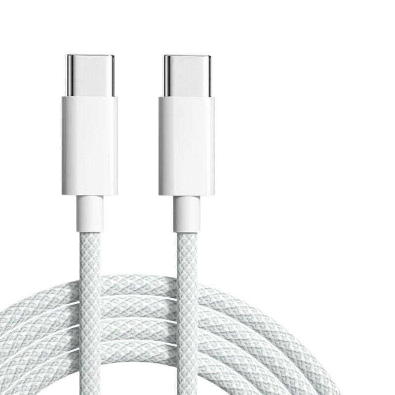 PD100W TYPE C To C Nylon Charging Cable