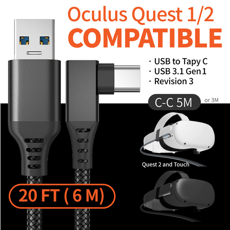 USB 3.2 Gen 1 A To Type-C Oculus Quest 2 Link Cable