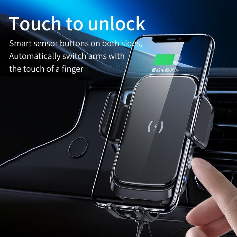 15W Qi Fast Charging Car Wireless Charger Phone Holder