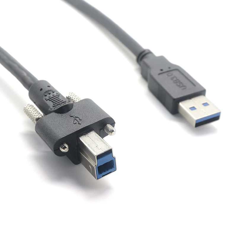 USB 3.0 A To B With Screw Locking Printer Cable