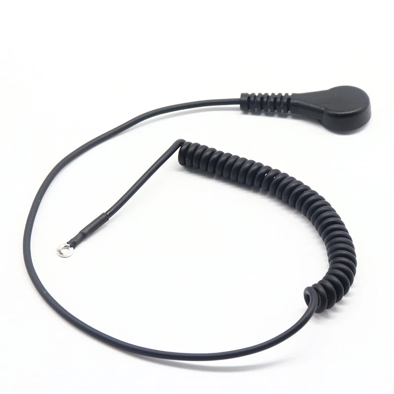 Custom Spiral 4.0 Mm Female Snap ECG EEG EKG EMG Cable