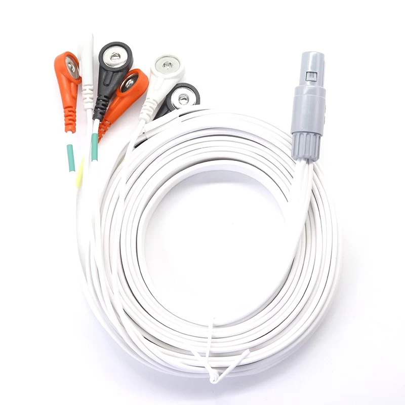 7 Leads Ecg Emg Cable With Lemo 7pin  EMG Wire