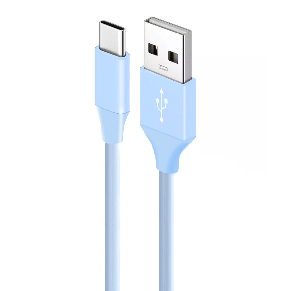White Green Pink Blue 3A USB USB A TO Type C Cable