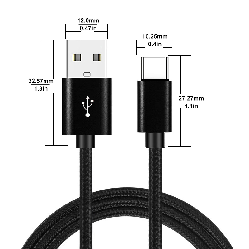 3A USB A To C Fast Charging Cable